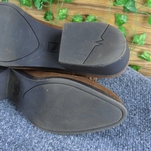 White Mountain Havana Women's Brown Suede Ankle Boots Tassel‎ Zip 8.5M - Picture 10 of 10